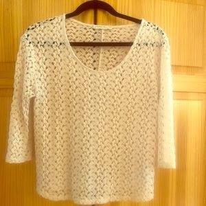 Cream woven top